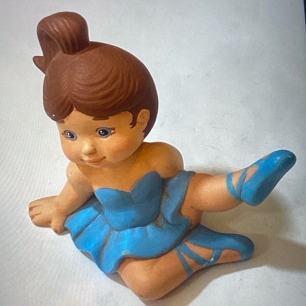 Bans Vintage Ballerina Figurine Ceramic Girl Decor